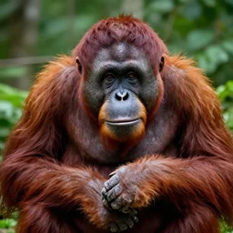 Joe Biden as an orangutan