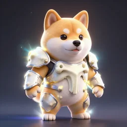 bones armor, anthropomorphic shiba inu, stuning 3 d render, masterpiece, glowing aura, by tsutomu nihei