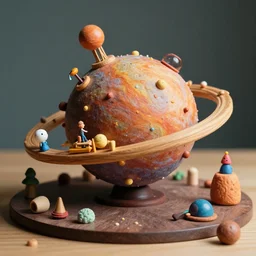 diorama of the shape of the universe, weird cosmology, hyper - detailed, plastic, rubber, wood, glass, play - doh, realistic materials, 4 k, octane render, daylight, fujifilm velvia 5 0, color photography, sigma 2 8 mm