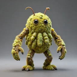 a humanoid monster composed of larvae