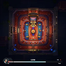 cod team deathmatch loading screen a level design schematic of a monte carlo casino, top down, in game, unreal engine 5, colored