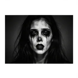 the most terrifying nightmare, black and white