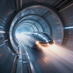 highly detailed photo of high speed air moving in futuristic tunnel experiment, 3 d render, hyper realistic, concept art, 8 k detail post - processing