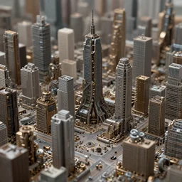 a city made from mechanical parts, greg rutkowski, 8 k, shallow depth of field, intricate detail, concept art,