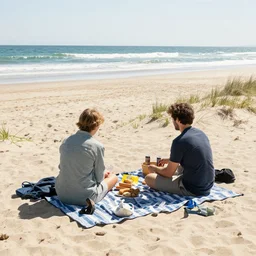a picnic on the beach by eric zener