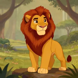 simba from the lion king by baptise moe