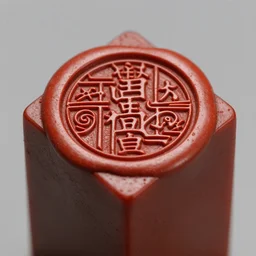 “ asian imperial seal, red, intricate, wax, highly detailed, highly realistic ”