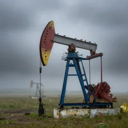 in a stormy fog, a group of butterflies perch on a prairie oil platform, by craig mullins