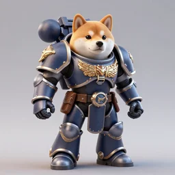 wearing warhammer 4 0 k chaos raptor armor, anthropomorphic shiba inu, shiba inu face, stuning 3 d render, masterpiece, glowing aura, by donato giancola and greg rutkowski and wayne barlow and zdzisław beksinski, realistic face