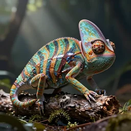 cyborg chamelon, render unreal engine