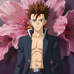 portrait of david bowie as hisoka from hunter x hunter, coherent, medium shot, waist up, studio ghibli pixar and disney animation sharp unreal engine 5, anime key art by greg rutkowski, bloom, dramatic lighting