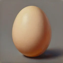 a hyper-realistic studio oil painting of an egg; hyper-detailed; an extraordinary masterpiece!!!; flawless; trending on artstation