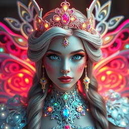 portrait of fairy princess, beautiful, attractive, glowing, ornate and intricate, jaw dropping, dynamic lighting, colorful, fairy tale, intricate and detailed, 4 k octane render