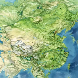 map of a fantasy world with distinct biomes, highly detailed, smooth, sharp focus, artstation, illustration by makoto shinkai and moebius and jean giraud