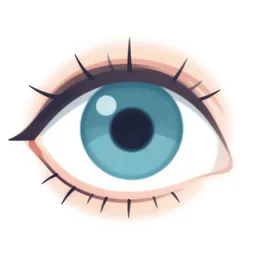 scientific illustration of eye saccades, clean cel shaded vector art. shutterstock. behance hd by lois van baarle, artgerm, helen huang, by makoto shinkai and ilya kuvshinov, rossdraws, illustration