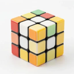 rubiks cube in fruit cube