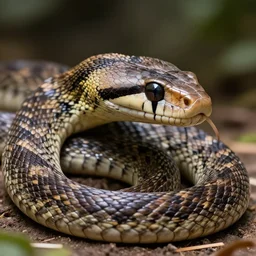 a stunning professional photo of a snake with a cat head, ultra detail, hyperrealistic, beautiful, national geographic quality