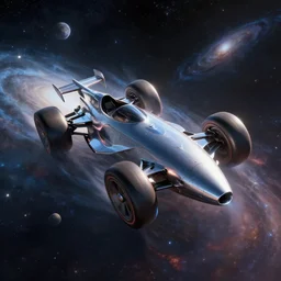 inter dimensional sci - fi mach - five speed racer far future, travelling across the stars, cosmos, galaxy, 8 k
