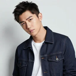 a very handsome rebellious young man, photo