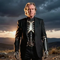 Jack Nicholson plays Terminator, scene where his endoskeleton is exposed