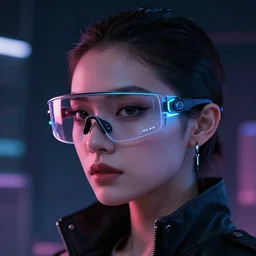 cyberpunk glasses, cyberpunk, futuristic