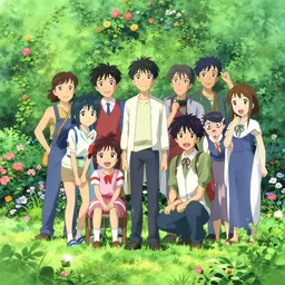 anime visual of a cute anime background in a lush park flowers ivy foliage, wlop, ilya kuvshinov, artgerm, krenz cushart, greg rutkowski, hiroaki samura, range murata, james jean, katsuhiro otomo, erik jones, anime poster, cel shaded