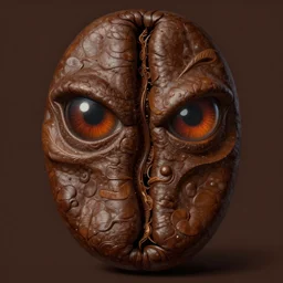 coffee bean mf doom reptile eyes, coffee skin. intricate, elegant roast, highly detailed, centered, digital painting, artstation, concept art, smooth, sharp focus, illustration, artgerm, tomasz alen kopera, peter mohrbacher, donato giancola, joseph christian leyendecker, wlop, frank frazetta