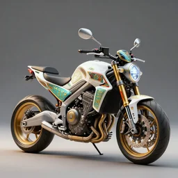a futuristic motorcycle decorated with egyptian motifs, trending on artstation, cinematic, octane render, ultrarealistic