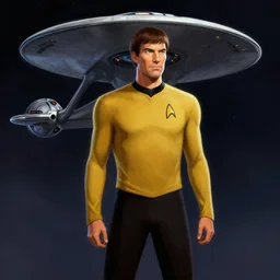 digital art of the Star Trek Enterprise by Rob Cunningham from Homeworld