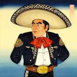 mexican musician, ukiyoe