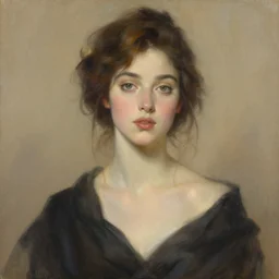 beautiful woman, art by auguste bourotte