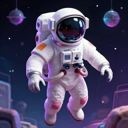 a synthwave astronaut