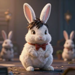 donnie darko bunny dimension photographed by michael tullberg, cinematic lighting, photorealistic, octane render 8 k depth of field 3 d masterpiece