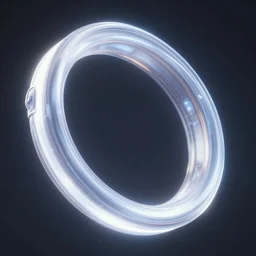 an energy ring fired from a futuristic weapon