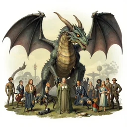 an ultrawide angle lens shot zerg dragon illustration by jerico santander, heidi taillefer, joshua levin, mark ryden, giorgio de chirico, alexandra gallagher, michael cheval, yves tanguy, lauren marx, jake messing, hannah yata, caitlin hacket