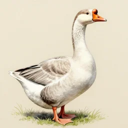 a detailed drawing of a goose