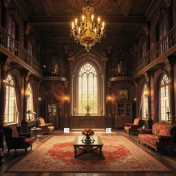 album cover art for castle interior pulled to center by akihiko yoshida