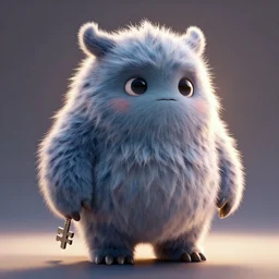 epic professional full body length digital art of an improbable impossible fuzzy adorable, cute and cuddly neotenic monster key lighting from left and right, backlit fur, best on artstation, breathtaking, epic, stunning, gorgeous, much detail, much wow, cgsociety, wlop, pixiv, behance, deviantart, masterpiece, UHD, 8K