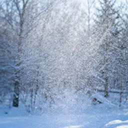 Particles of light fall beautifully like snow, dreamlike, 4k hd