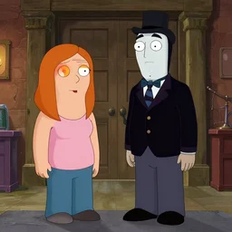 Still from new edward scissorhands reboot staring Meg from family guy