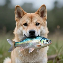 new species that looks like a cross between a dog and a fish, photorealistic, natural lighting, trending on artstation, photorealistic