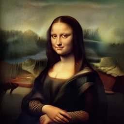 a witch portrait mona lisa pixar style by tristan eaton _ stanley artgerm and tom bagshaw