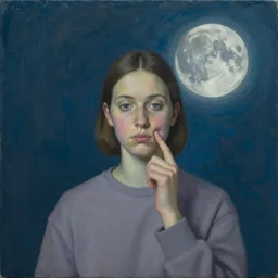 a impressive self referencing painting illustrating the self reference concept