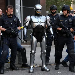 robocop arresting looters
