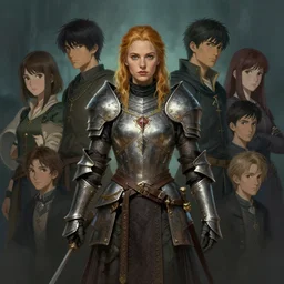 symmetrical centered painted portrait, Imogen Poots as a Paladin, Gloomhaven, Elden Ring, matte painting concept art, official fanart behance hd artstation by Jesper Ejsing, by RHADS and Makoto Shinkai and Lois van baarle and ilya kuvshinov and rossdraws