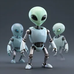 1 2 alien nanobots, high quality, 4 k.