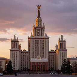 photo of sunset in moscow