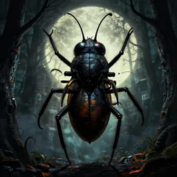 horror movie poster halloween insect