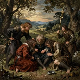 hyperrealistic medieval suffering by Jheronimus Bosch Concept art