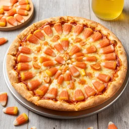photo of candy corn pizza